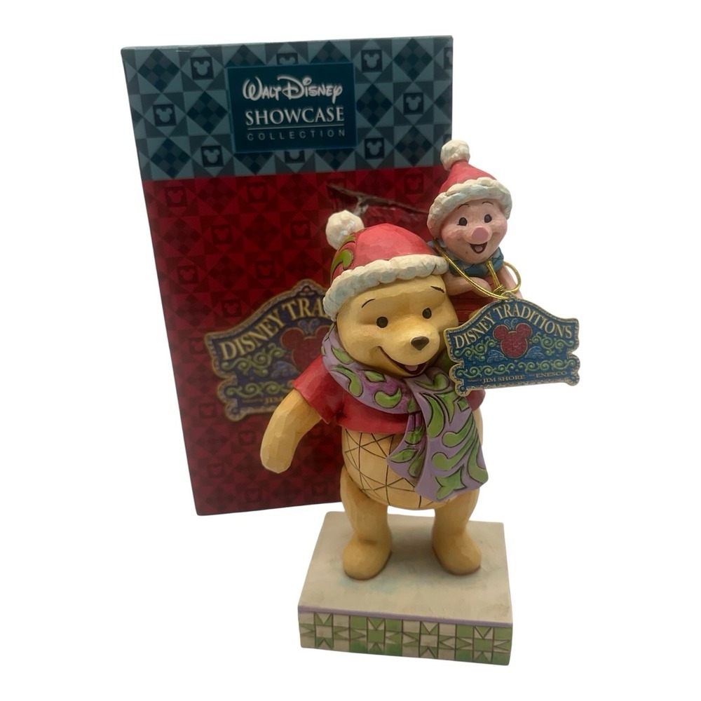 Jim Shore Winnie the Pooh Piglet Christmas Figurine Forever Friends 4027920